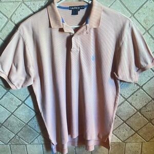 Nautica Men's Light Pink Polo Shirt